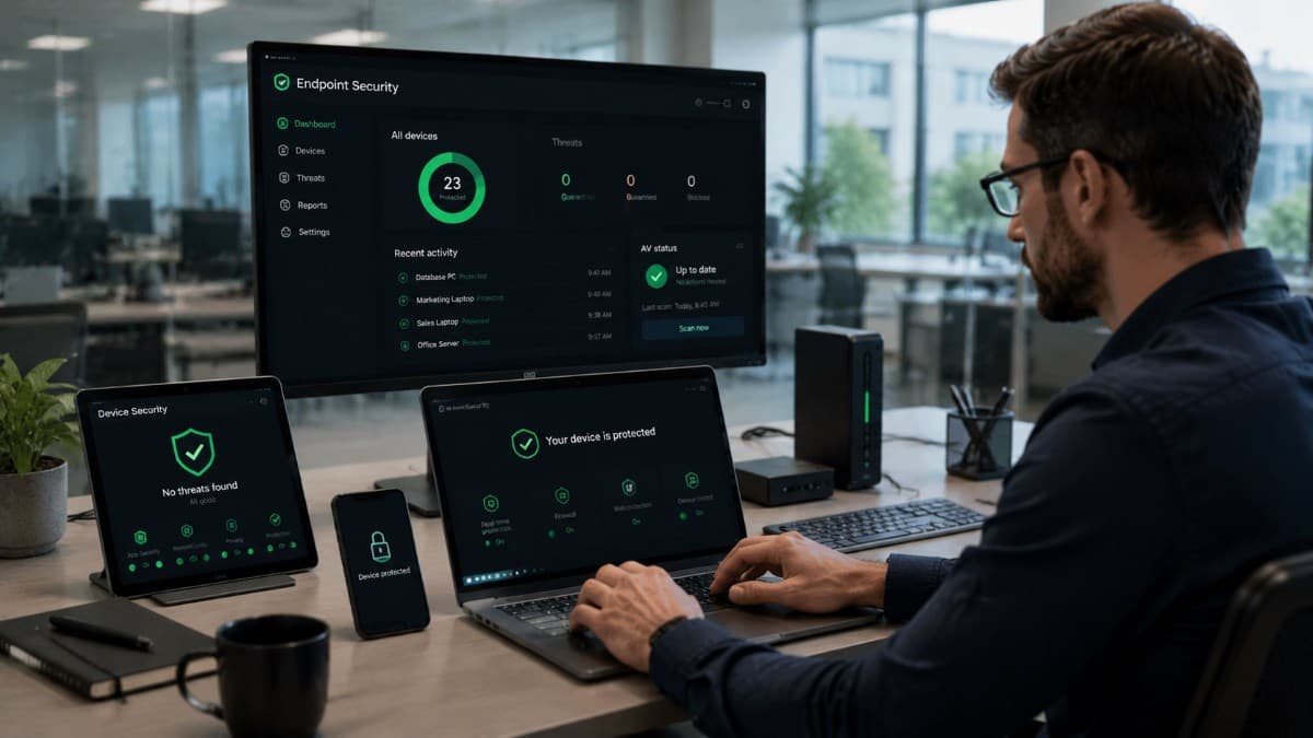 Endpoint device security management corporate office