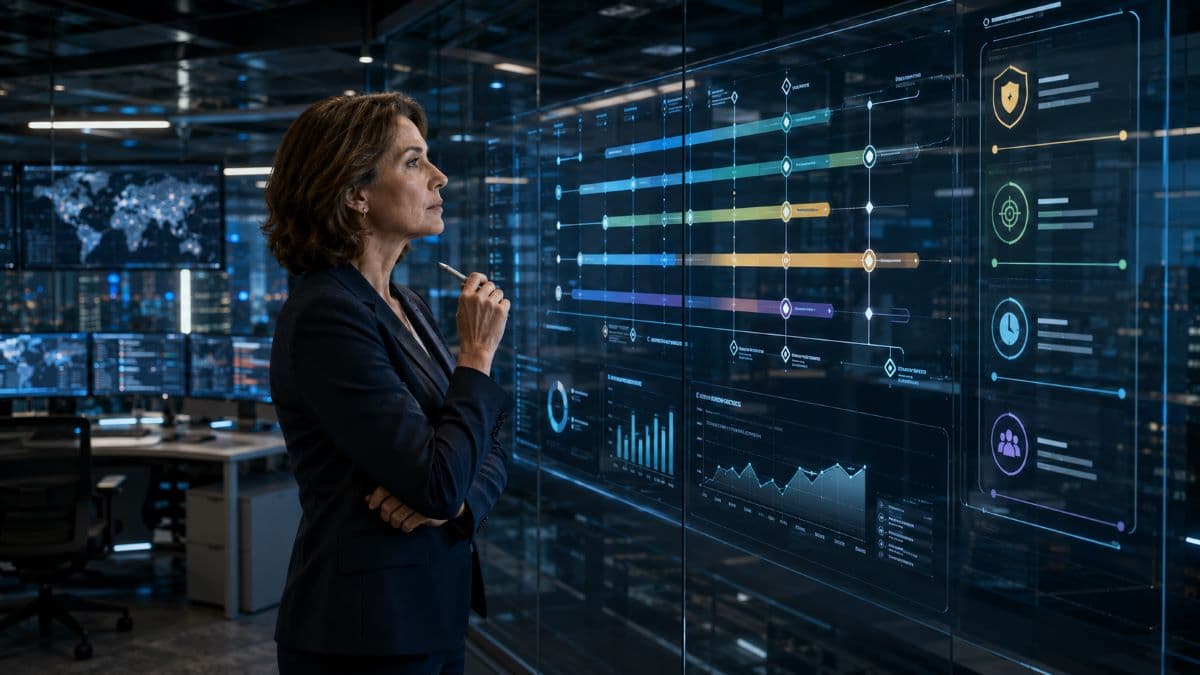 Executive defining business recovery objectives timeline