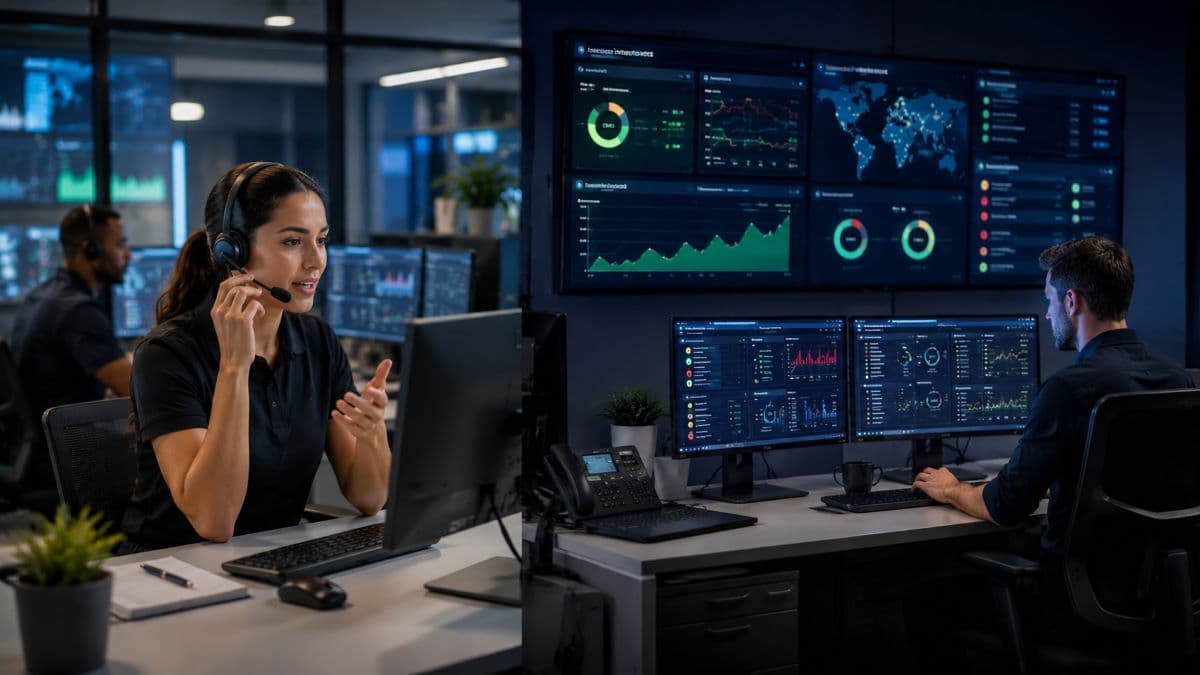 IT help desk and monitoring operations