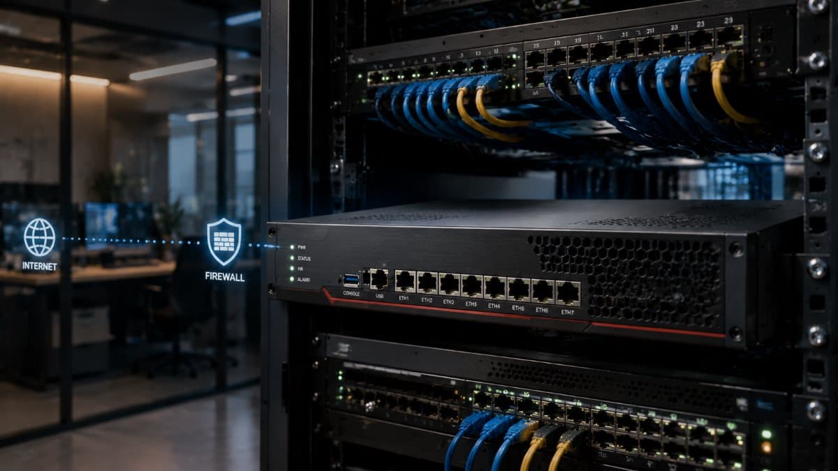 network firewall controlling internet traffic flow