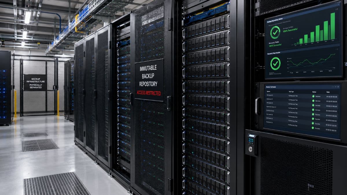 Immutable backup storage with recovery testing