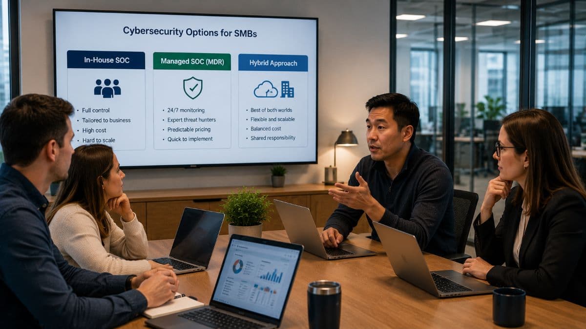 Small business cybersecurity monitoring service options