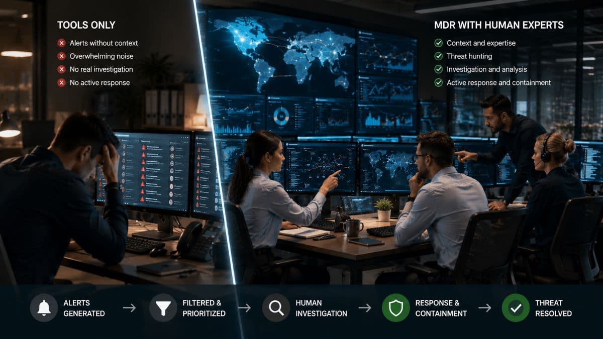 Human experts enhancing automated cybersecurity tools