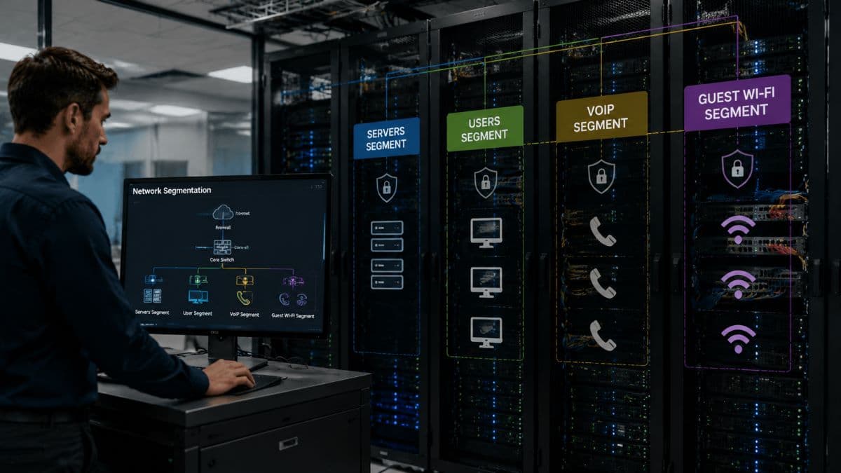 Network segmentation isolated zones data center