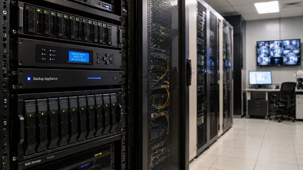 Local backup storage in enterprise serverroom