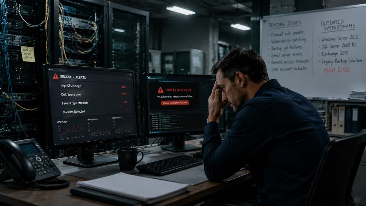 Outdated systems increasing organizational security risk