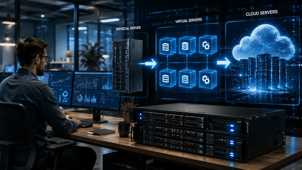 Comparing physical virtual and cloud server infrastructure