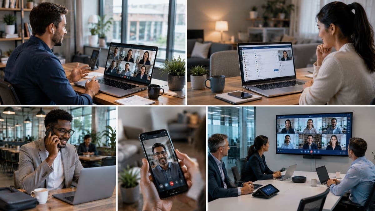 Hybrid workforce connected through unified communications