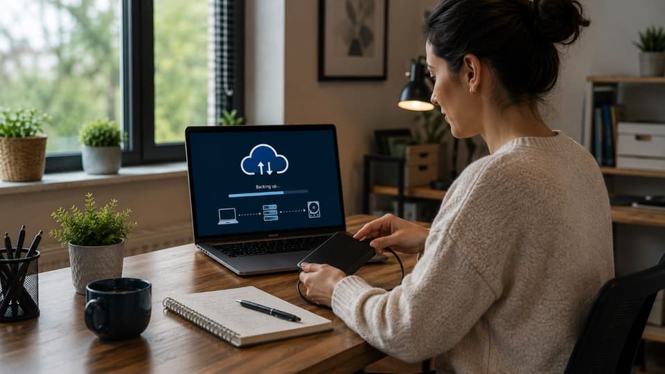 Small business owner planning practical cybersecurity improvements
