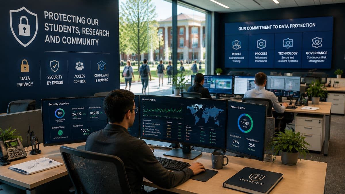 strong university data protection strategy model
