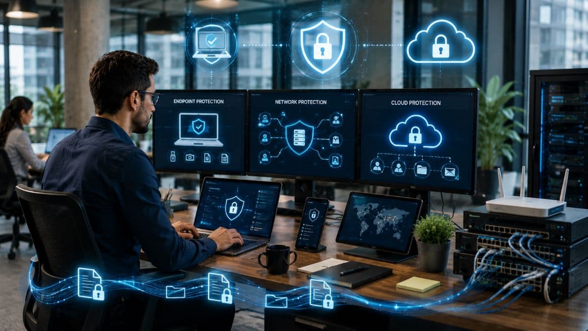 Integrated endpoint network and cloud security