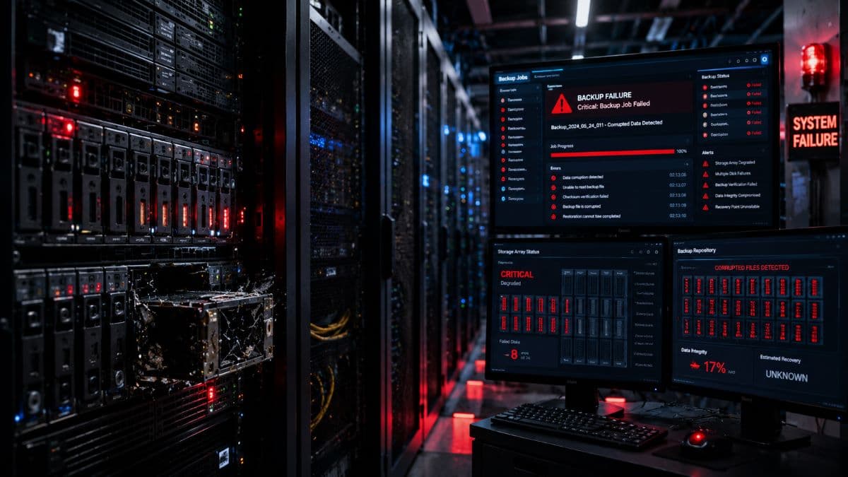 Failed backup system during critical outage