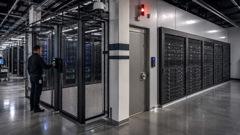Secure enterprise backup infrastructure in data center
