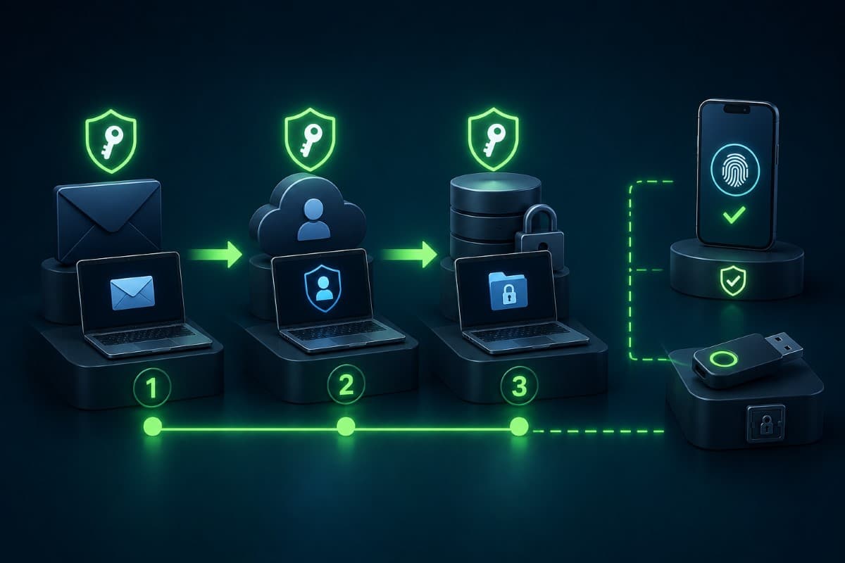 Phased business passkey rollout process