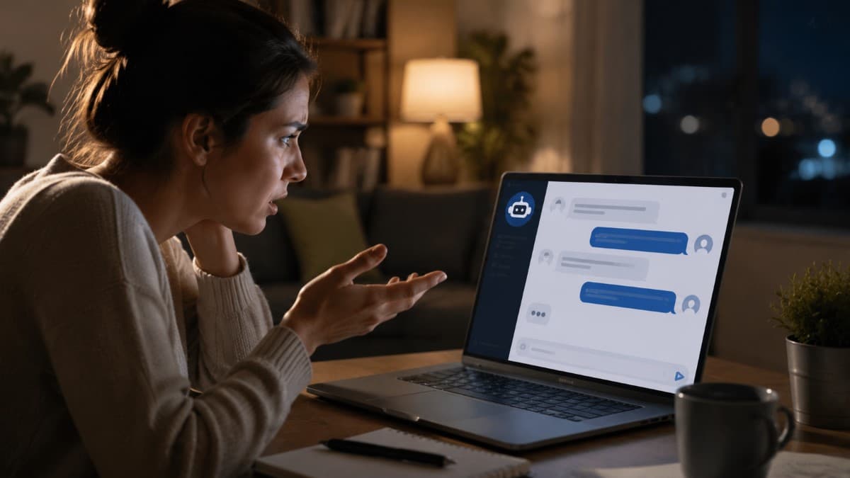 frustrated user facing chatbot problem