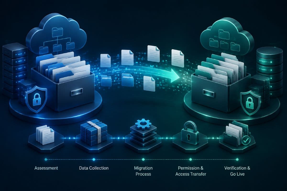 Cloud document migration between storage platforms