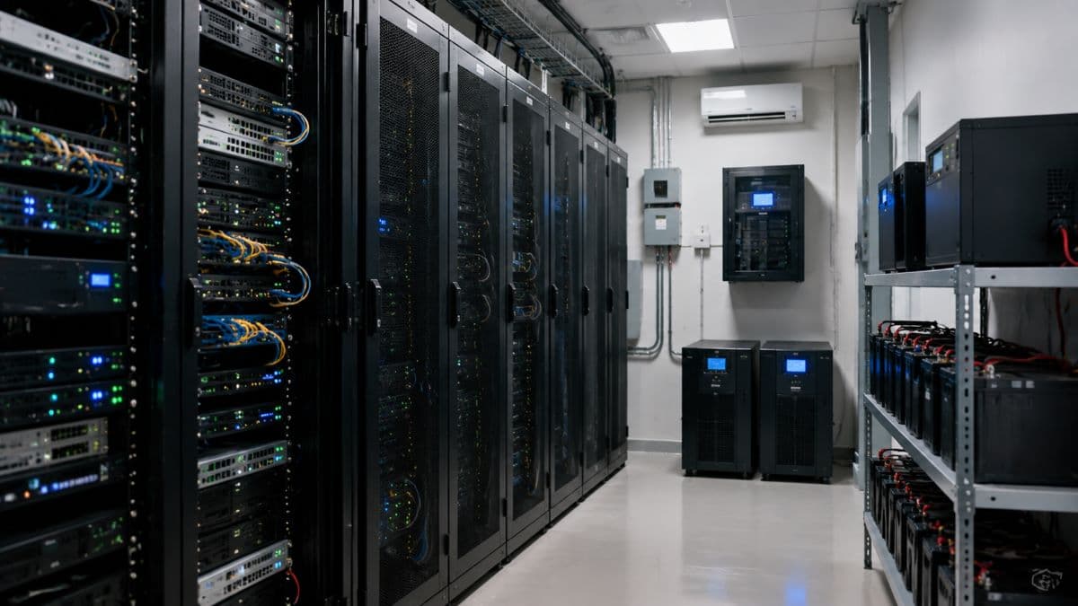 server room power and network continuity equipment