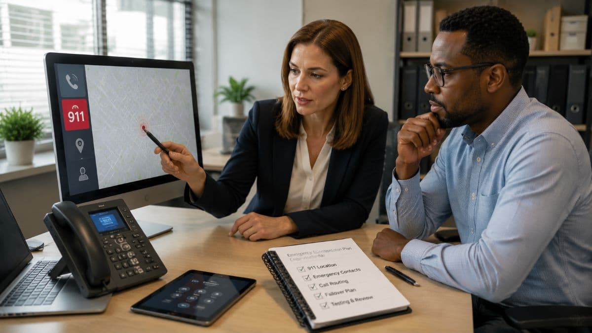 employees planning emergency phone settings