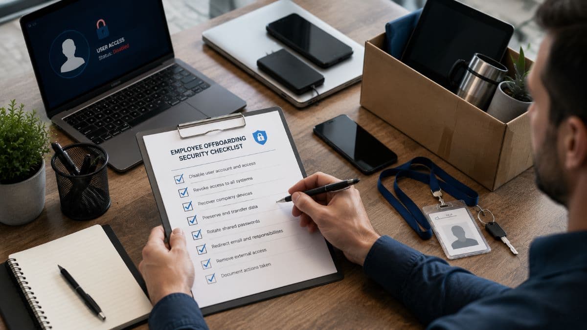 employee offboarding checklist with company devices