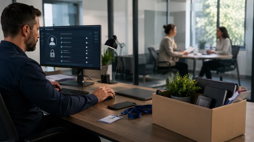 employee offboarding security process in office