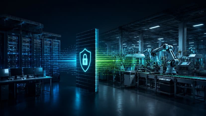 Secure IT OT manufacturing connection