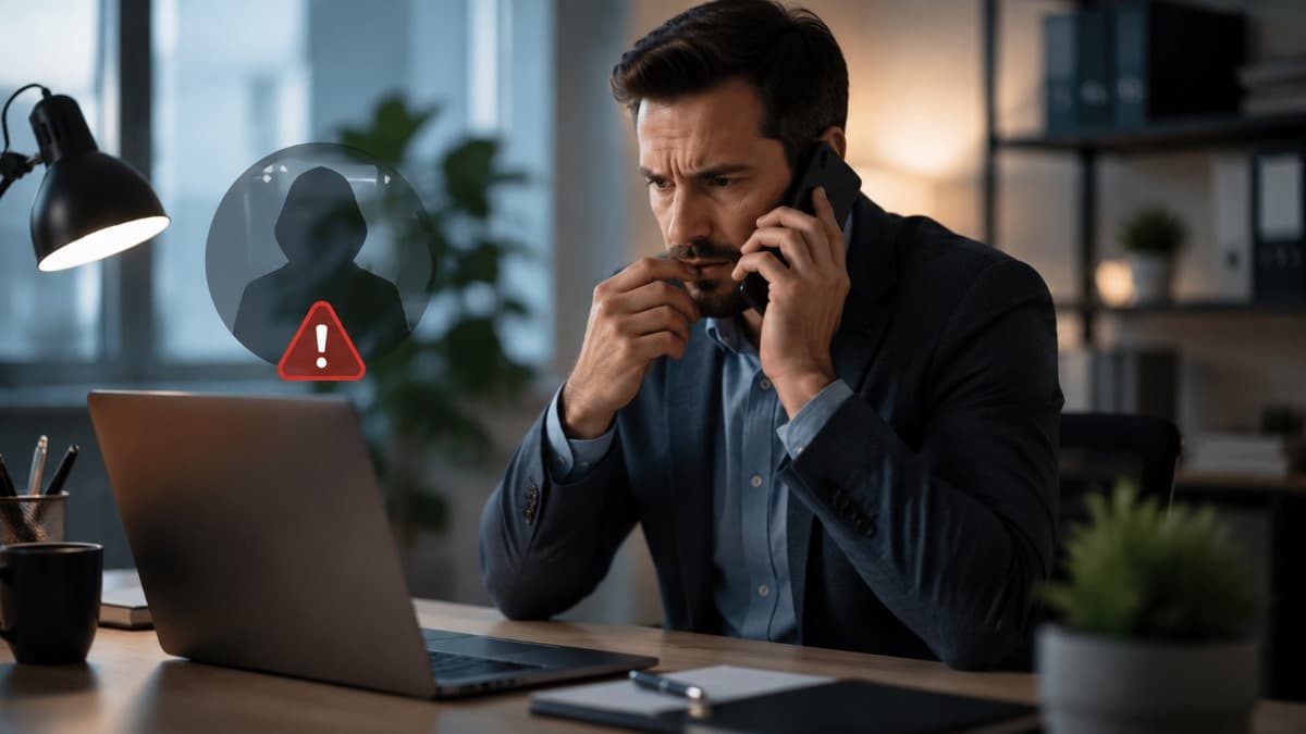 cybersecurity social engineering office tension scene