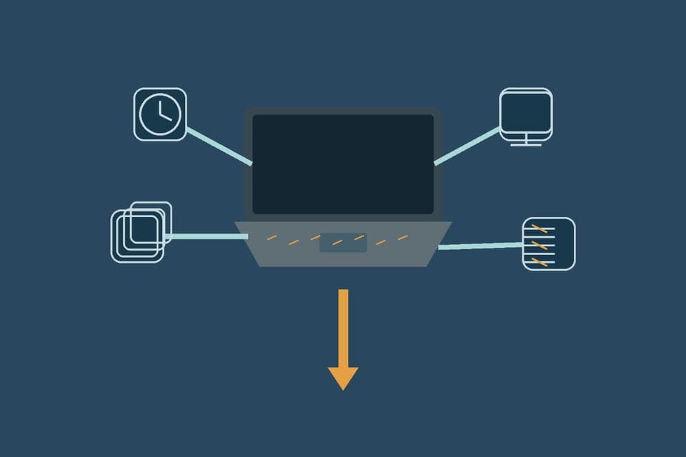 Aging computer with multiple hidden cost pathways draining time
