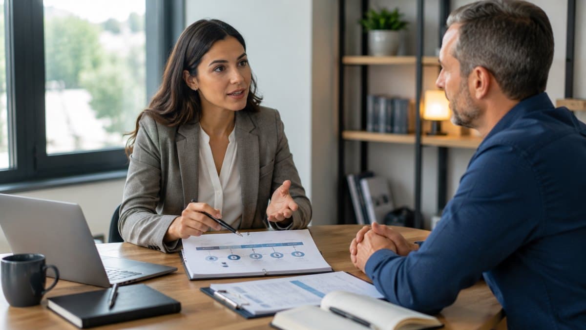 Security consultant discussing honest compliance improvement roadmap