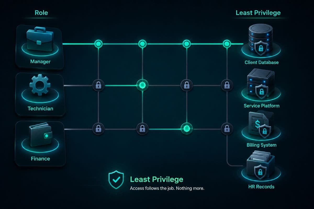 Role-based least privilege access control