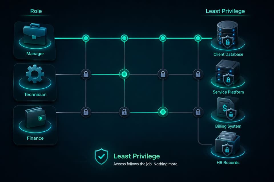 Role-based least privilege access control