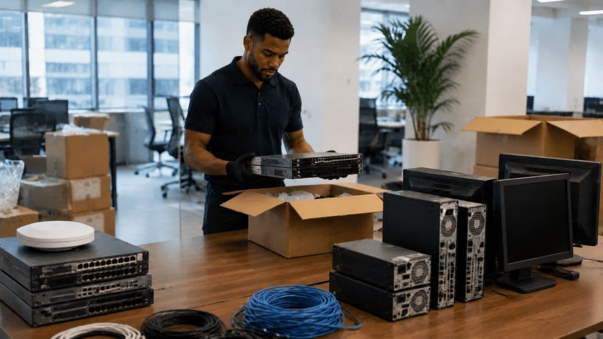 modern office technology equipment replacement process