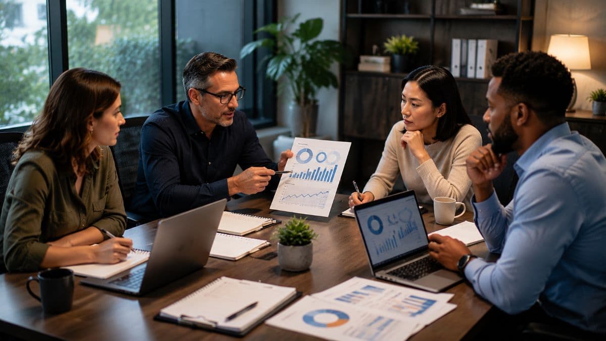 team conducting quarterly cloud cost review