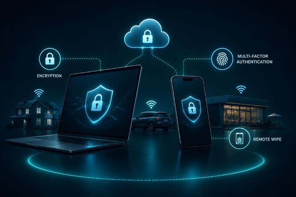 Secure mobile devices for real estate agents