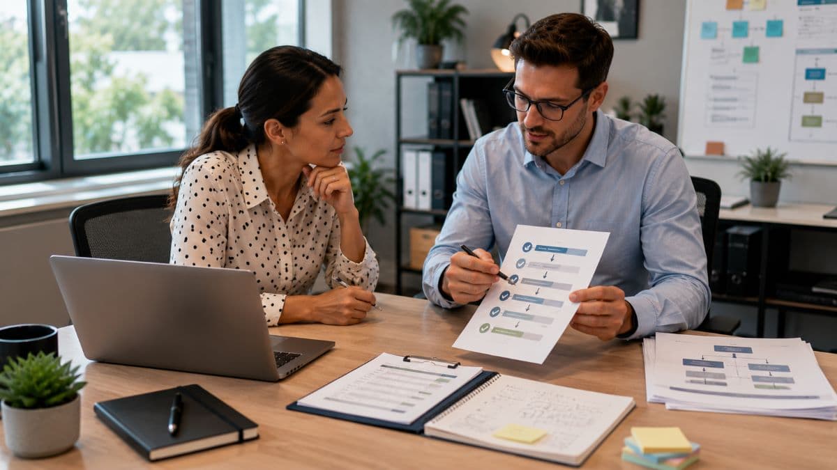 Standardized onboarding workflow planning between departments