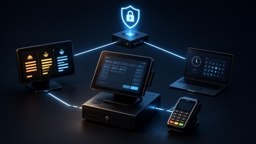 Restaurant technology systems connected securely
