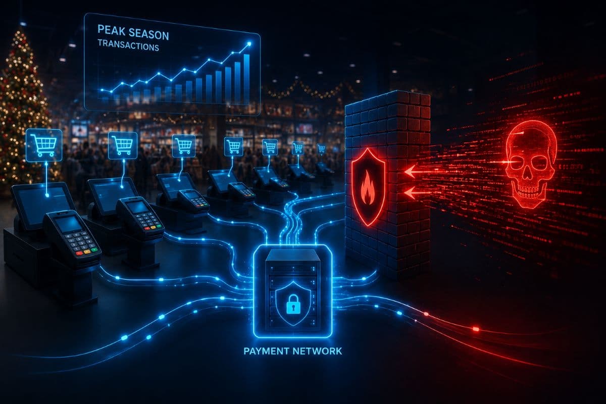 Retail payment network protected during peak shopping season against cyber attacks