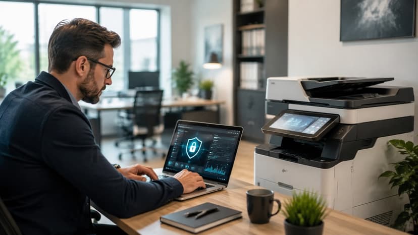 secure office printer cybersecurity setup