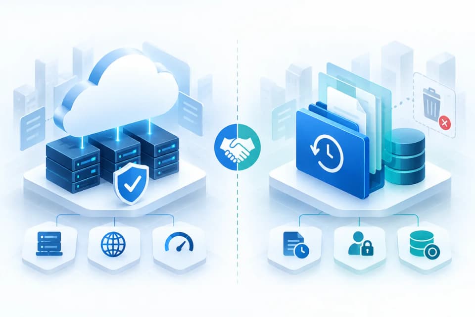 Cloud provider and customer responsibilities compared