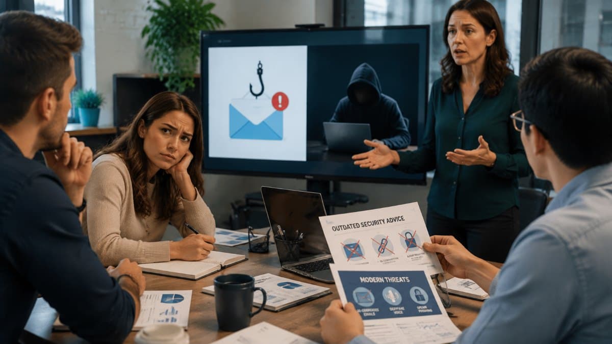 office cybersecurity training outdated awareness session