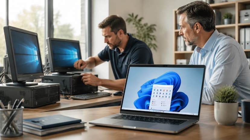 Windows 10 transition with modern business technology