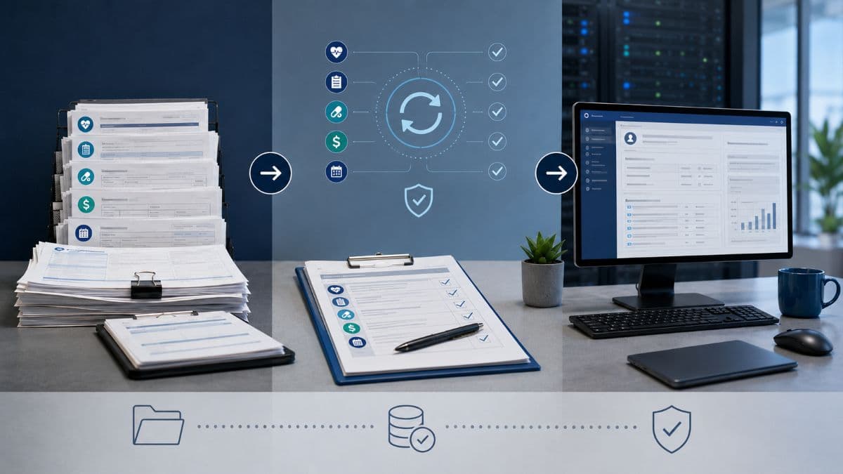 Paper records reconciled into restored EHR