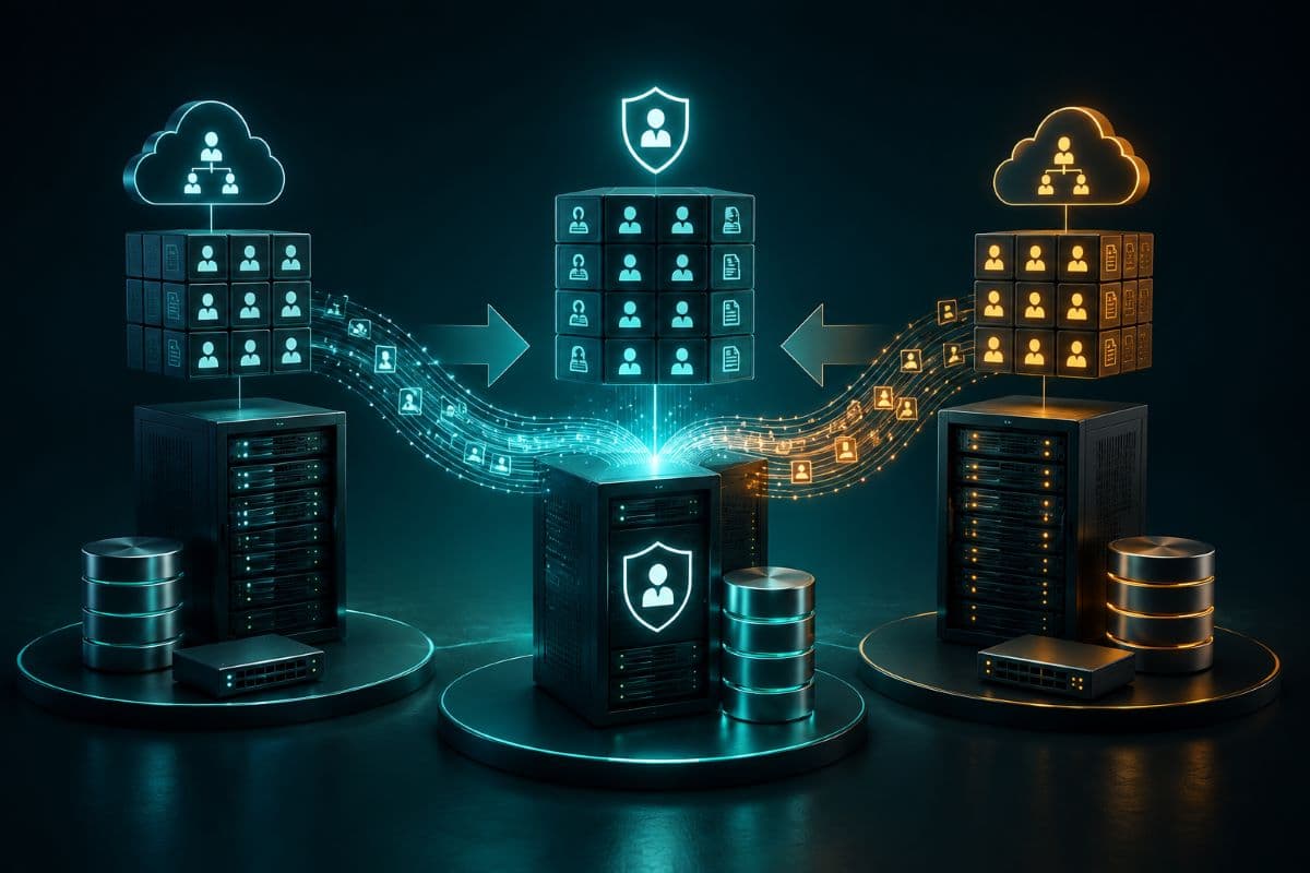 Identity systems merging securely