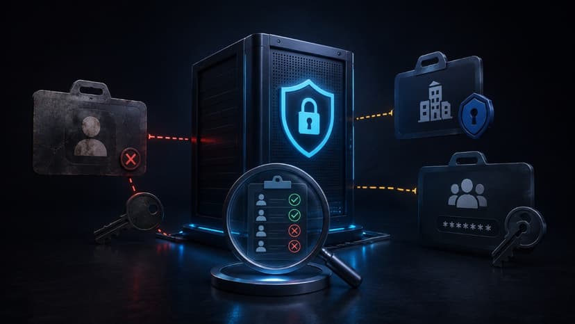 Access review identifies stale business account permissions