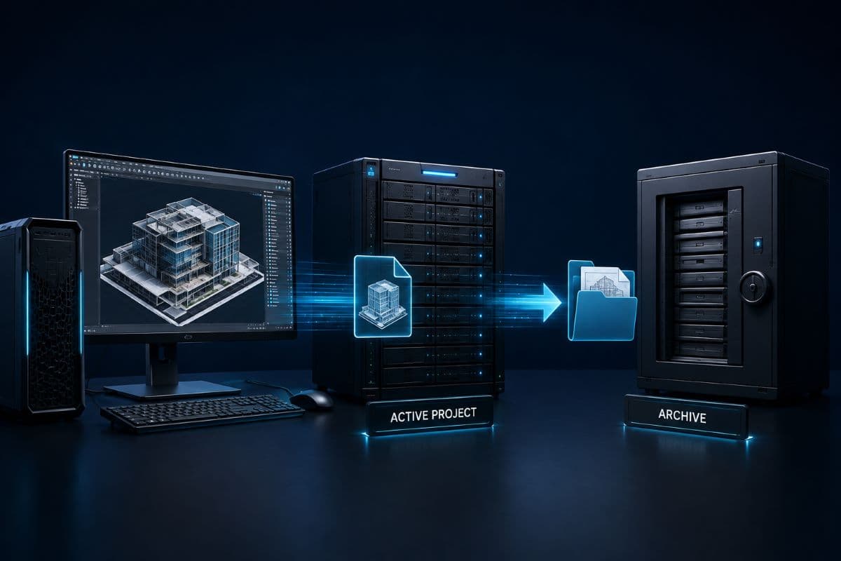 CAD project files moving into archive storage