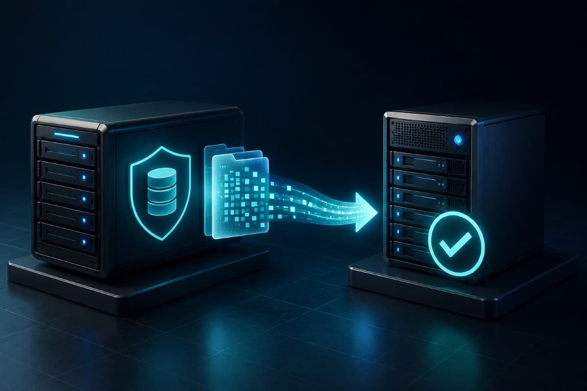 Successful backup restore test and verification