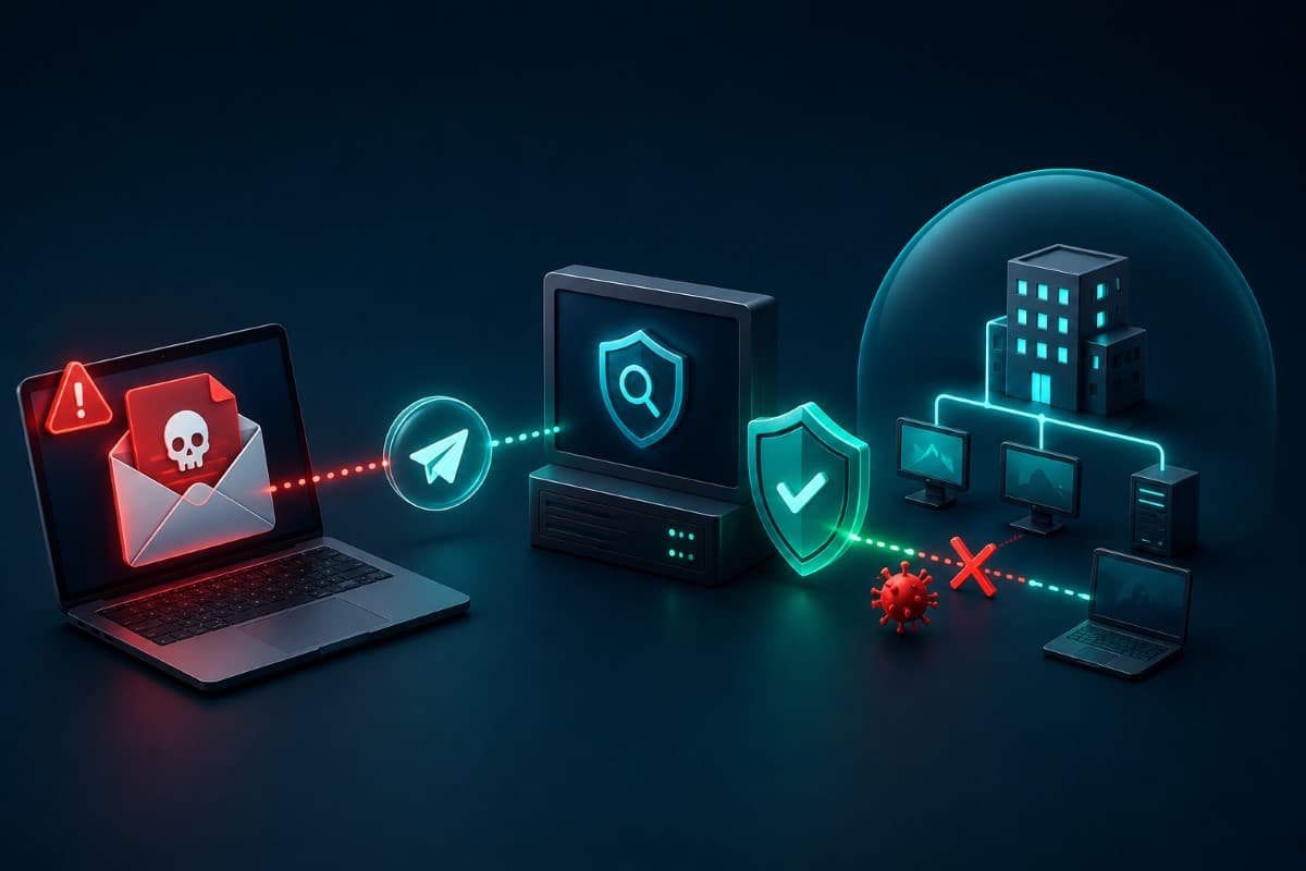 Phishing report quickly contained by security systems