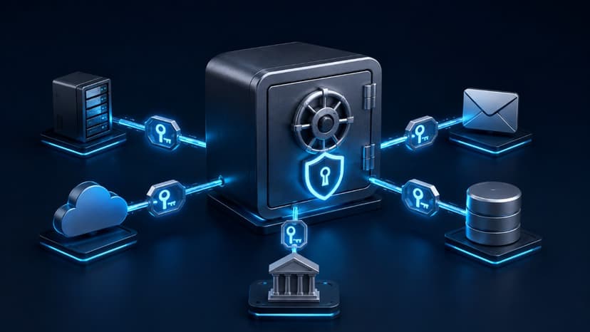Central vault secures unique business credentials