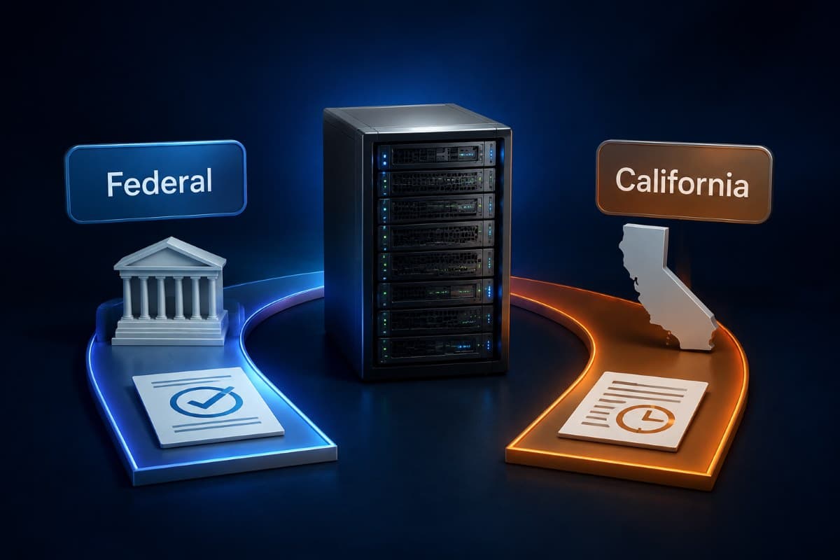 Federal and California tax paths