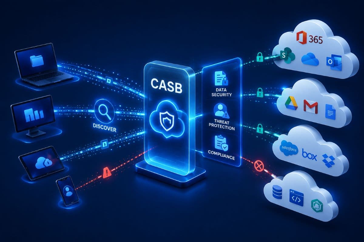 CASB discovering cloud application usage