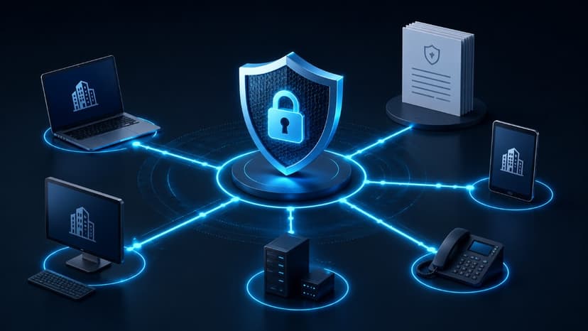 Cybersecurity culture protecting connected business technology